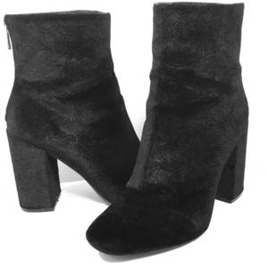 Fall ankle boots- Velvet Paisley Design